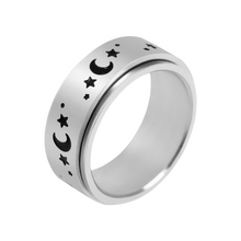 Load image into Gallery viewer, "Moon Child" Spinner Ring