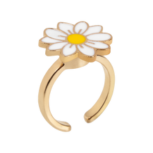 Load image into Gallery viewer, Adjustable Daisy Spinner Ring