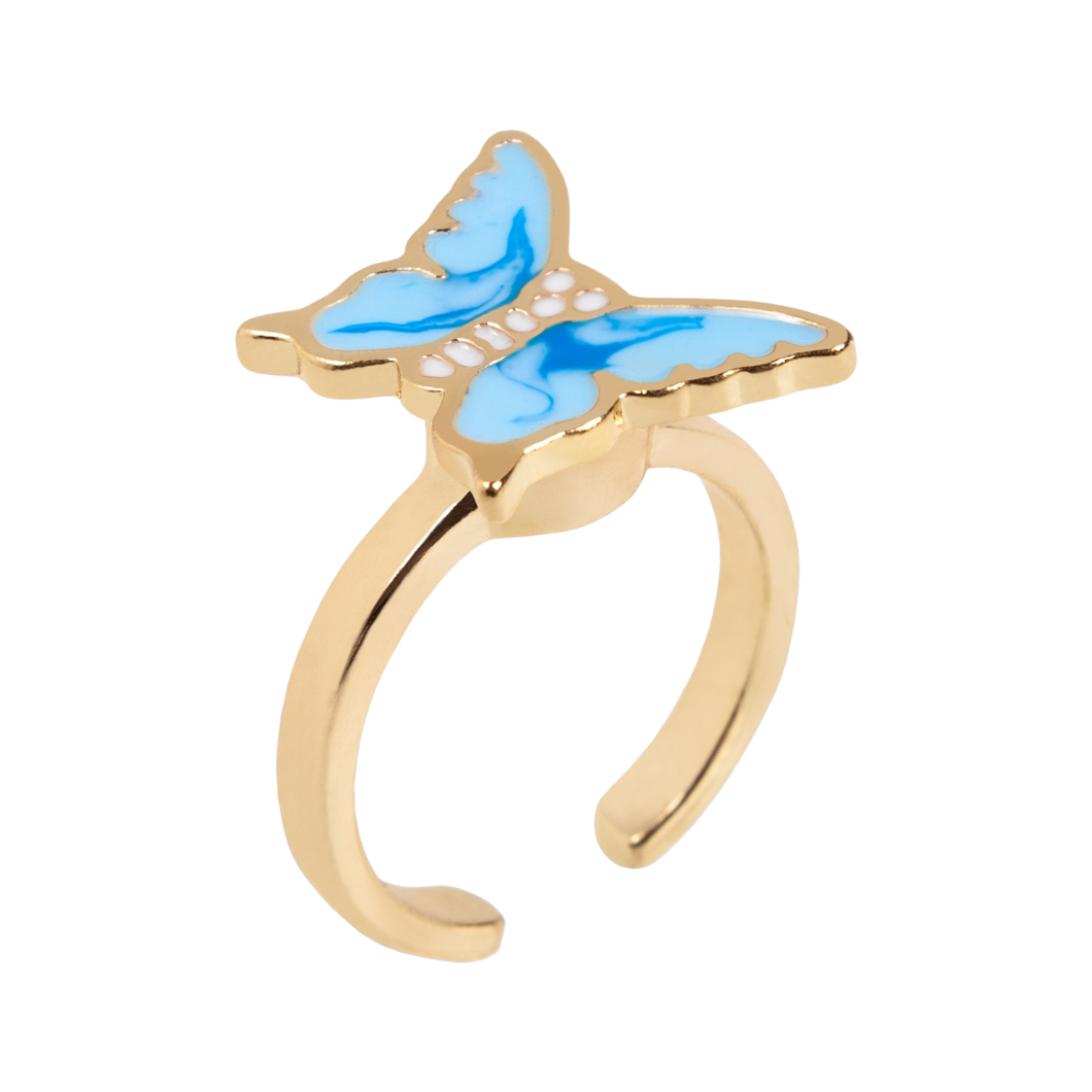 Adjustable Butterfly Spinner Ring